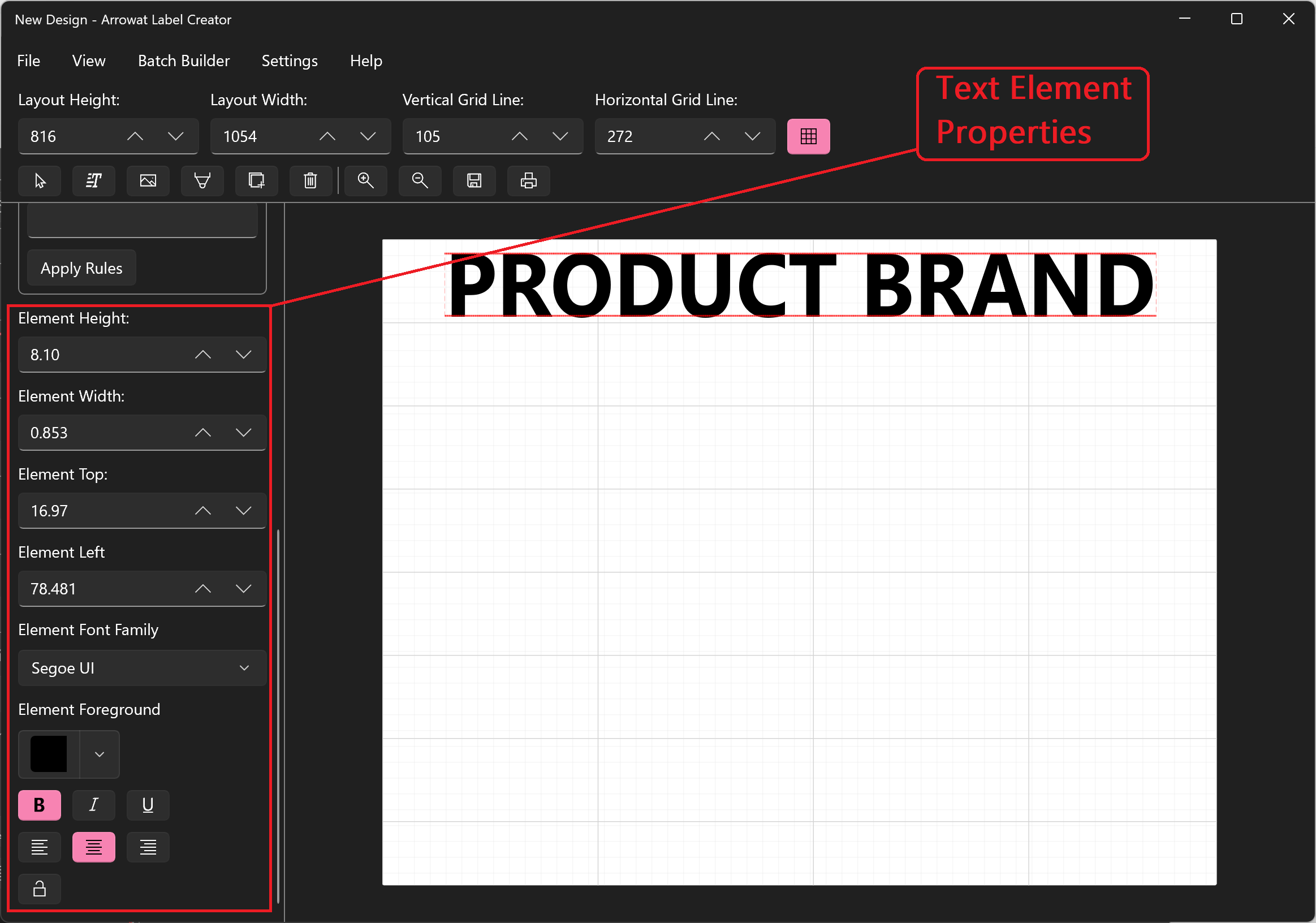 Text Element Product Brand 2