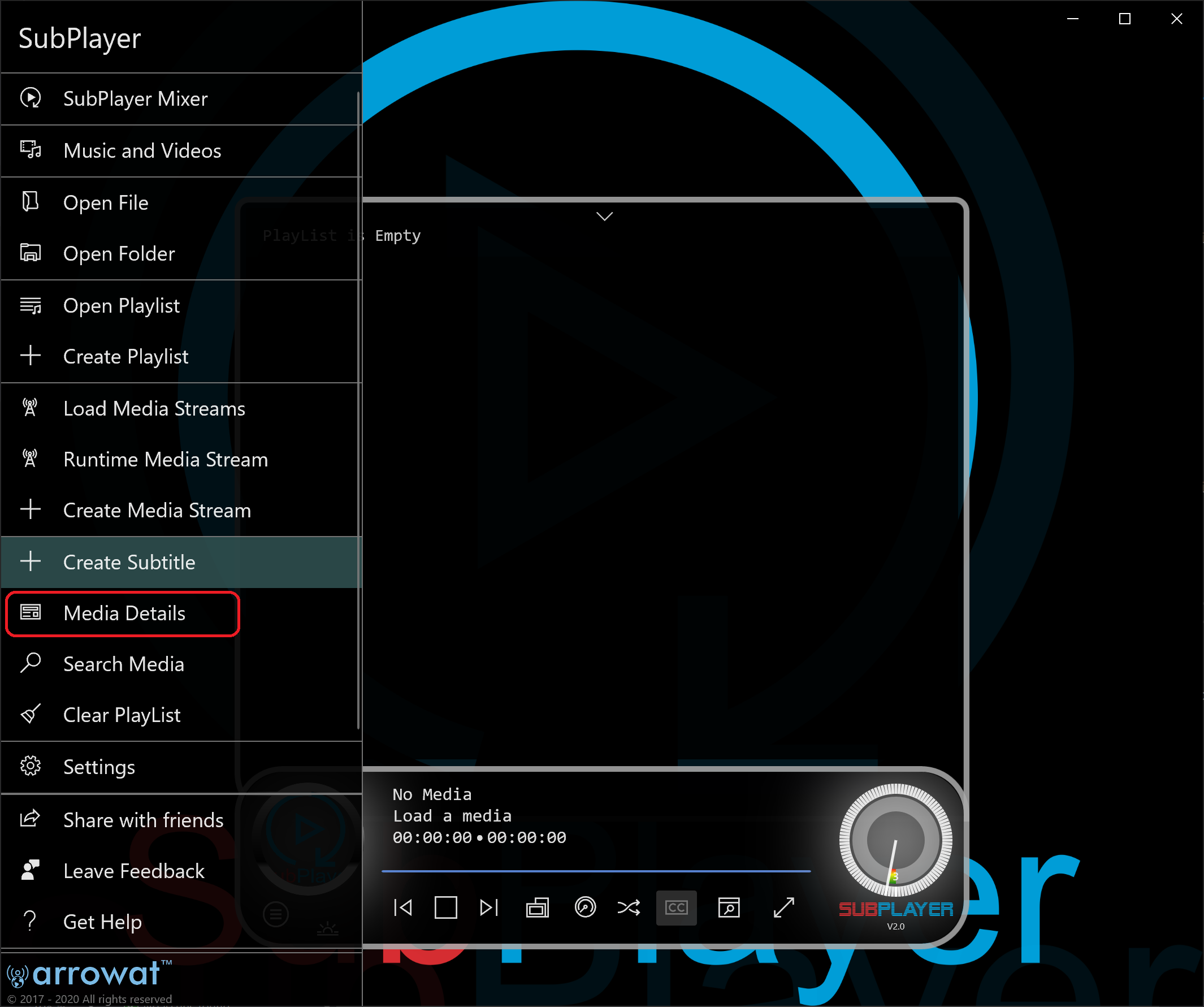 subplayer for internet radio stations